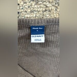 Gray Old Navy Plush Long Sleeve Tee